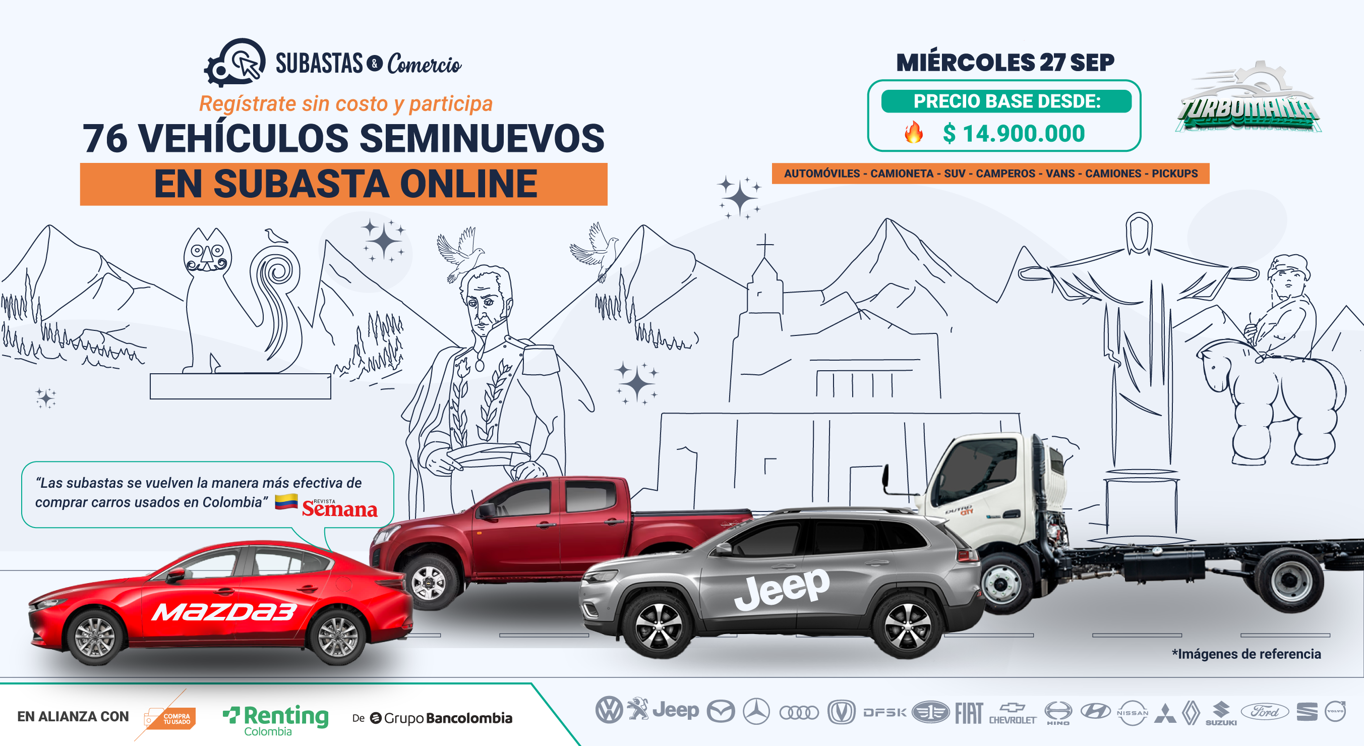 Subastas vehculo camiones audi comercio ventas comprar seminuevo carros seminuevos renting colombia mazda audi jeep hyundai estrenar carro revancha